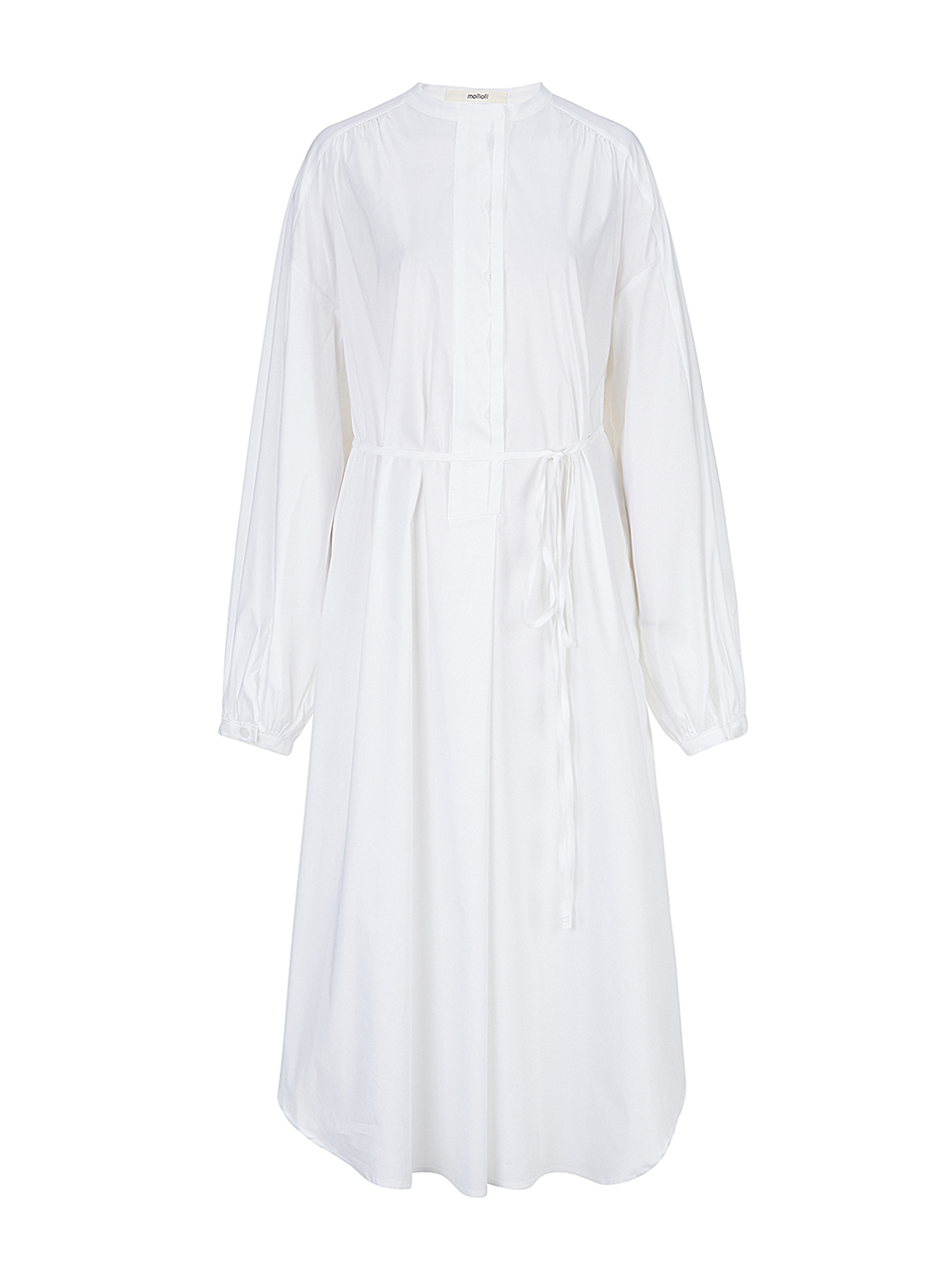 BLUEBELL midi shirt dress [white]