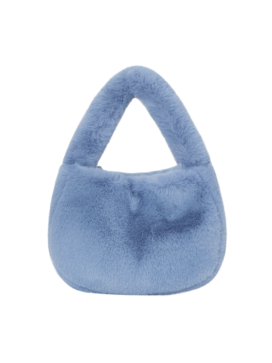 KEETY mini fur bag [sky blue]