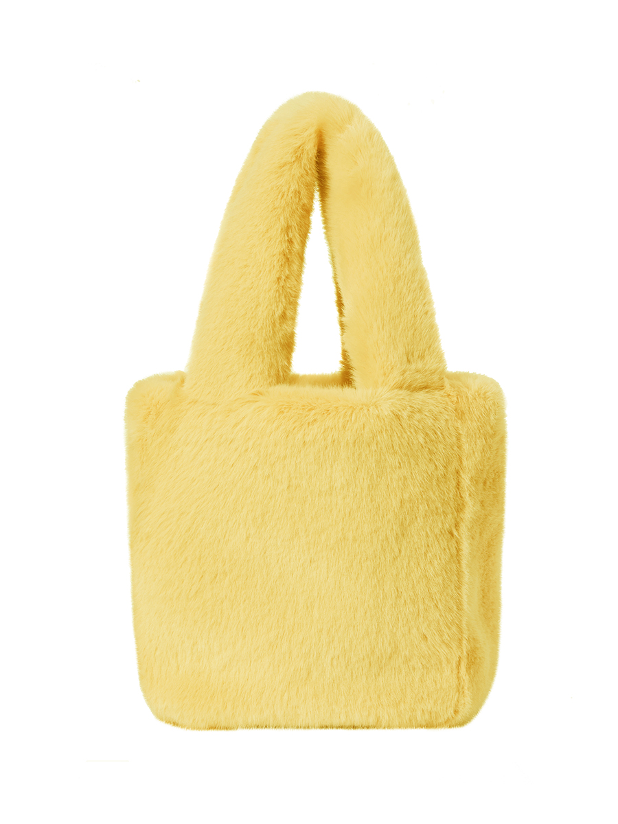 COYA fur tote bag [yellow]