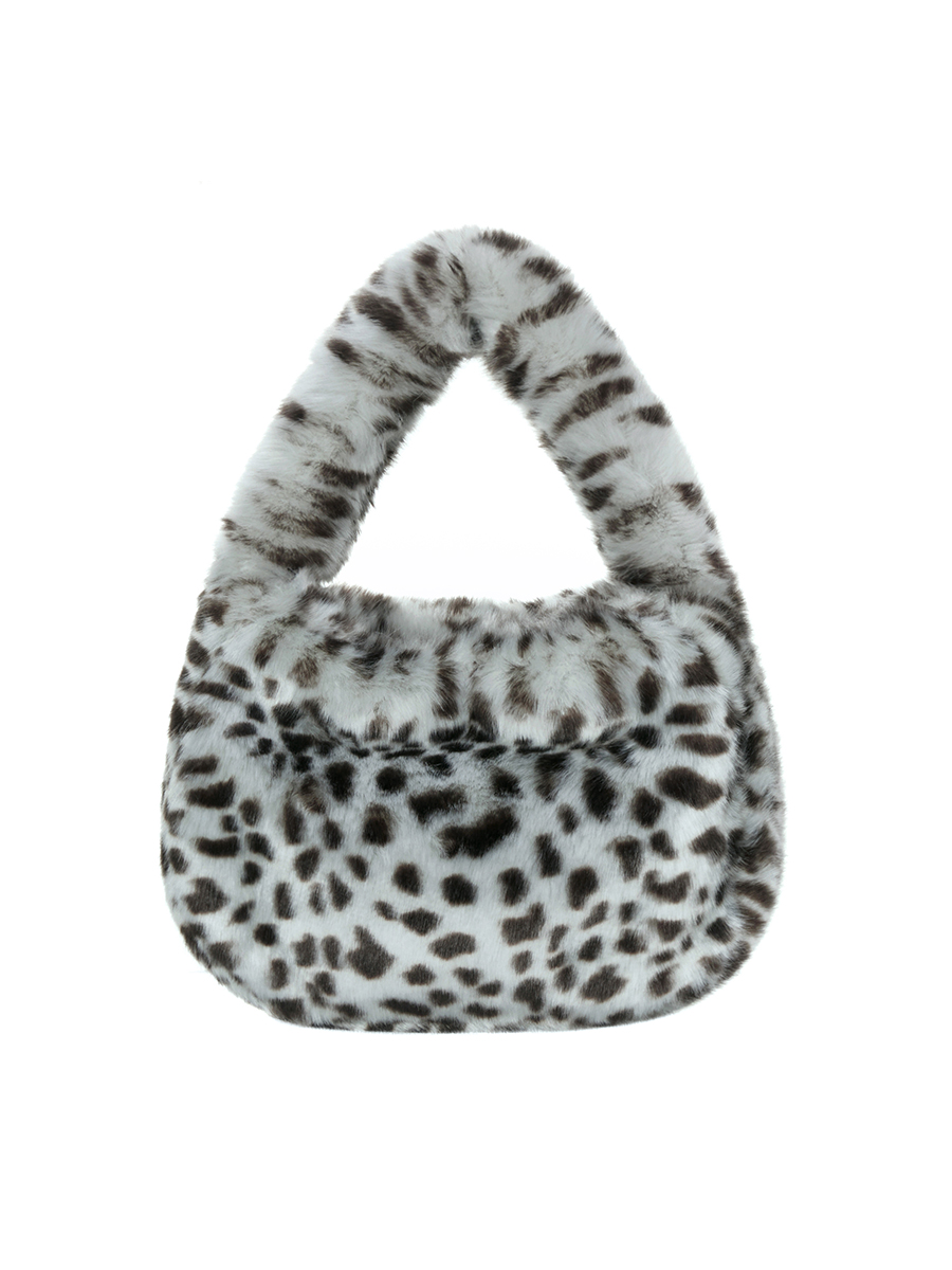 KEETY mini fur bag [mint leopard]