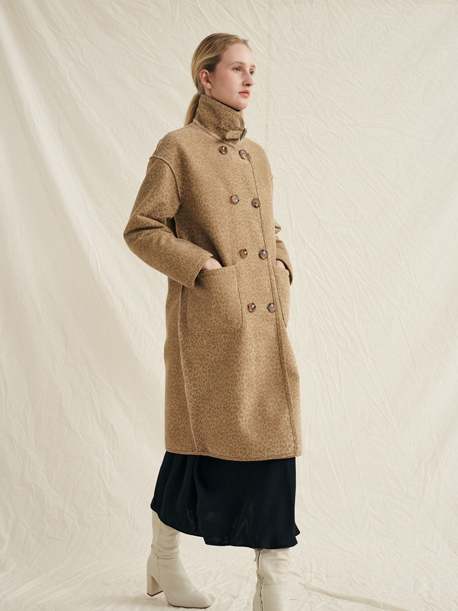 Molliolli Maisy Reversible Fur Coat [Beige]