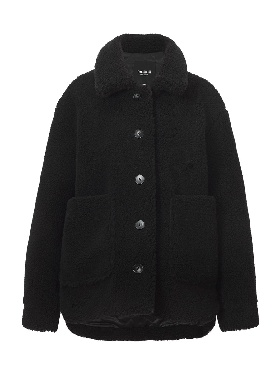 Molliolli Popo Eco Fur Jacket [Black]