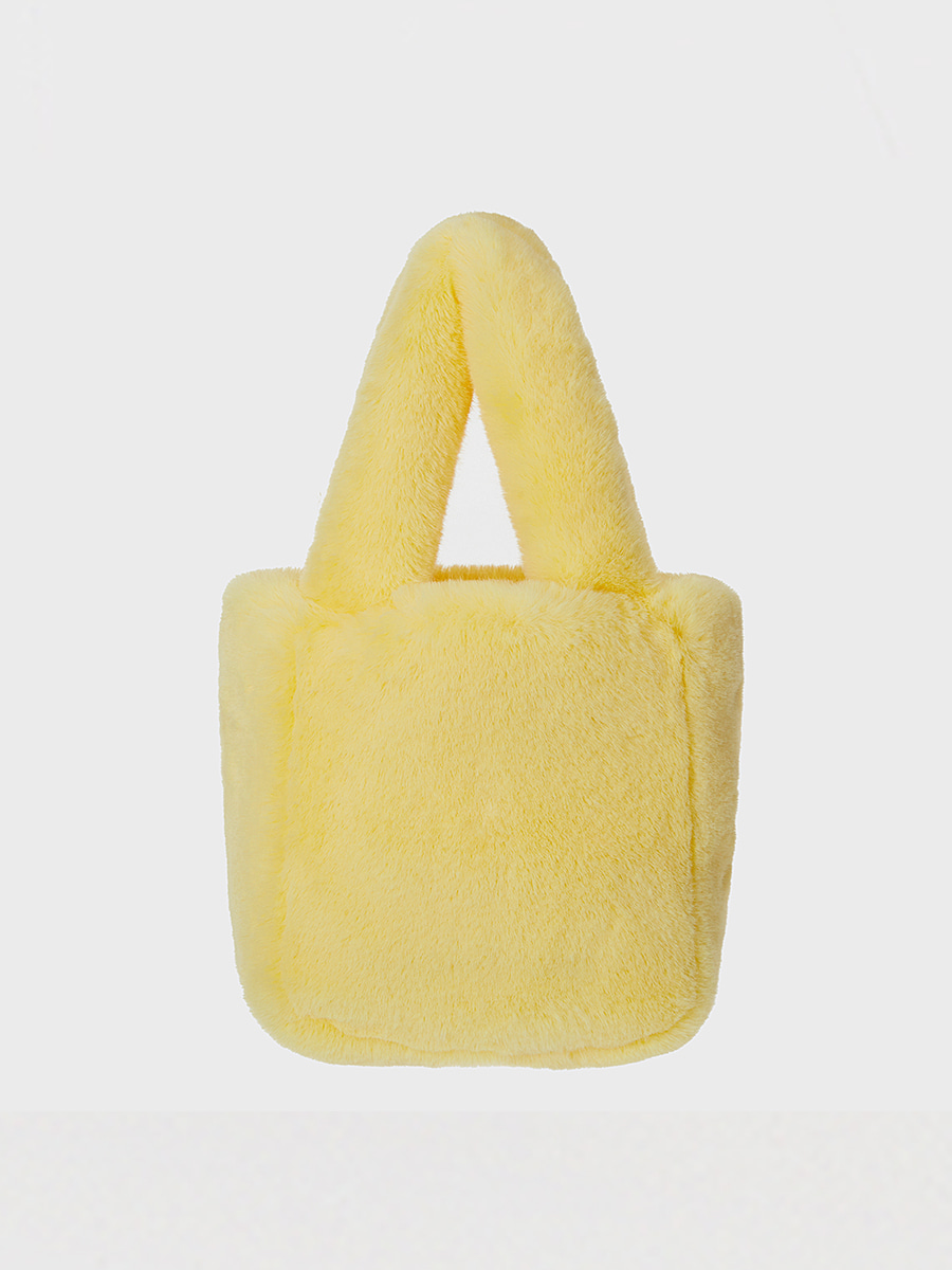 COYA fur tote bag [yellow]