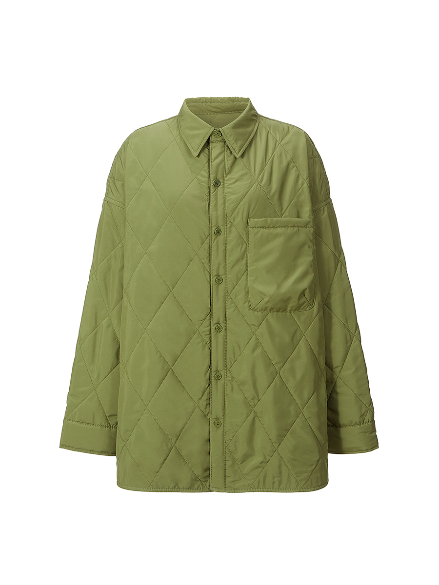 Breeze TO quilting overfit coat [khaki]