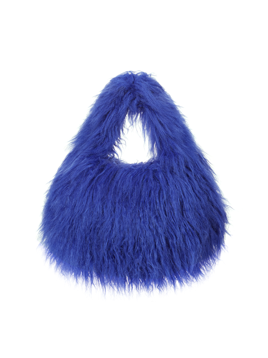 KEETY RABBIT fur mini bag [royal blue]