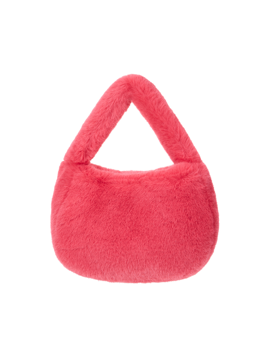 KEETY RABBIT fur mini bag [hot pink]