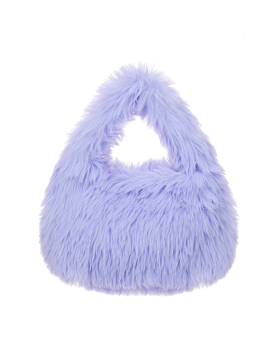 KEETY RABBIT fur mini bag [purple]